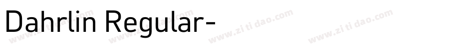 Dahrlin Regular字体转换